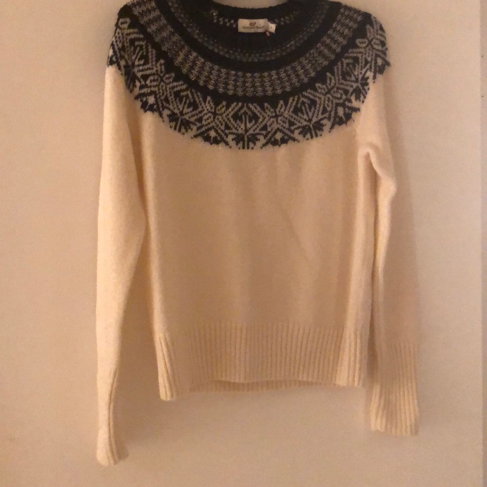 Vineyard Vines Nordic Fairisle Sweater Marshmallow